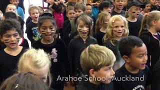 Arahoe School Stands Together With The All Blacks
