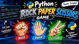 🐍 Python Rock Paper Scissors Game | Beginner Coding Tutorial 🎮 | Easy Python Game