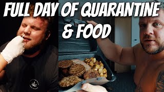 FULL DAY OF QUARANTINE AND FOOD WITH THE STOLTMAN BROTHERS! | WORLD'S STRONGEST MAN!