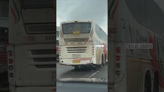 Chasing Kerala SRTC Scania exiting from Mangalore towards Kollur on a rainy morning