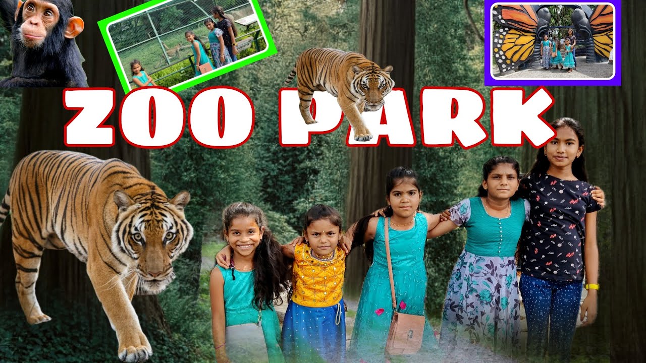 Zoo park లో మా పిల్లలు హడావిడి చుడండి || rider mallesh vlogs || జానవి పులి ని ఎట్లా చేసిందో చుడండి 🦁