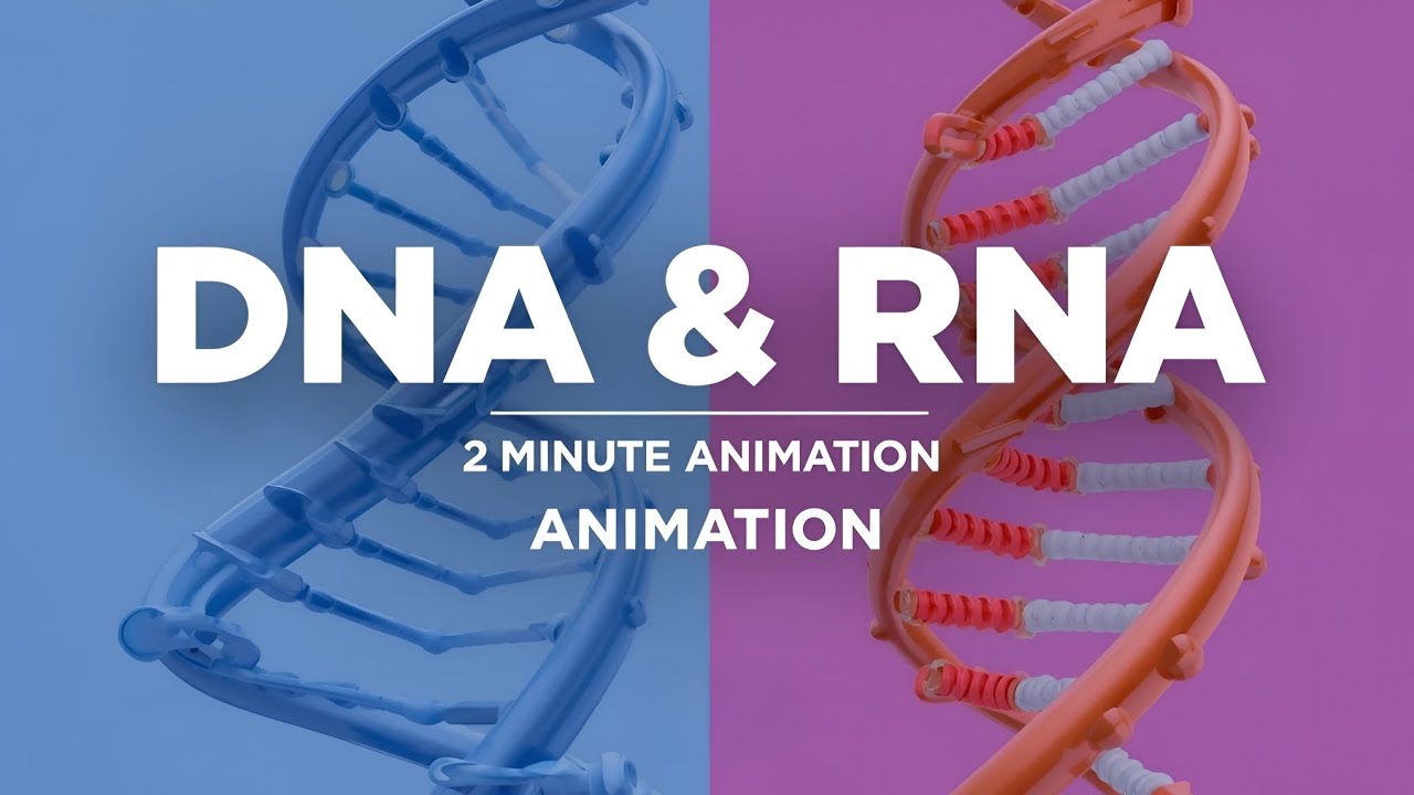 DNA vs RNA in 3 Minute | Differences between DNA & RNA | Mind-Blowing ...