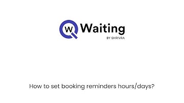 How to set booking reminder days and hours?