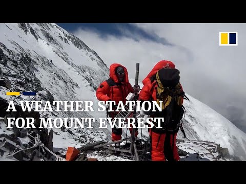 Chinese researchers climb Mount Everest to install weather stations on world’s tallest peak
