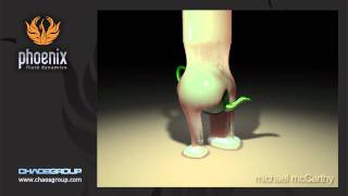 Phoenix FD 1.20 Simulation of liquid paint