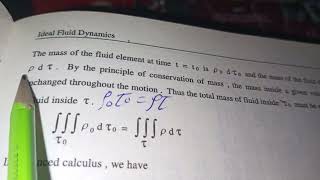 lecture no 8 part 4 fluid mechanics 1 topic: equation of continuity on Lagrangian system