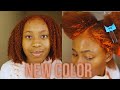 DYEING MY HAIR GINGER/RED AGAIN..NO DAMAGE| KISS Cajun Spice+Cinnamon| Naomi F.