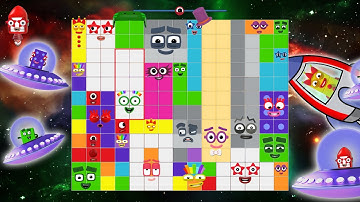 Numberblocks Puzzle Tetris Game in SPACE | Create Numberblocks 180 From Animations.