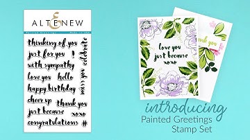 Altenew Stamps Intro - Painted Greetings