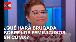 ¿Cuál es la estrategia de Clara Brugada para disminuir feminicidios en CDMX?  A Las Tres