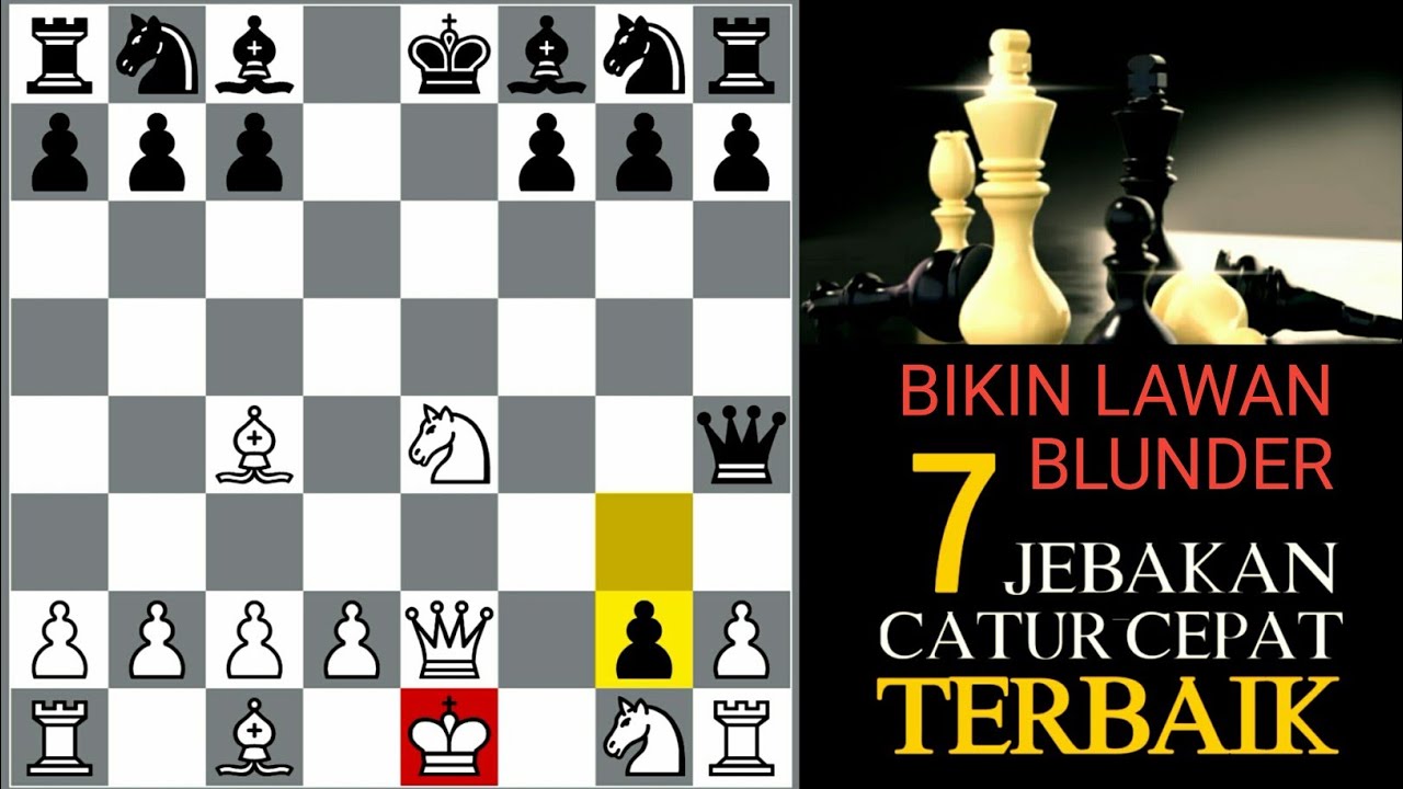 TOP 7 Jebakan Catur Gila | simpel taktis tapi mematikan