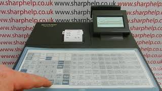 Introduction To The Bar Tab / Check / Table Tracking Function On The Sharp XE-A217 Cash Register