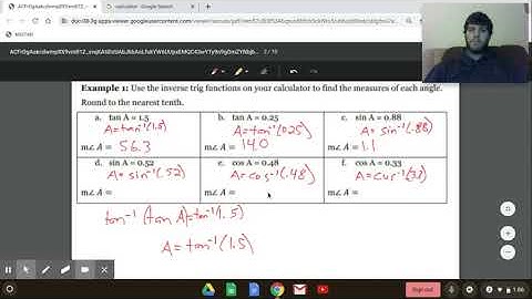 Inverse Trig Functions Notes