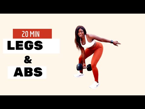 20 Min LEGS AND ABS Workout With Dumbbells at Home I Fit_Bymary