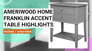 Ameriwood Home Franklin Accent Table Review: Stylish & Functional End Table/Nightstand