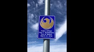 Phoenix Police Officer Paul Rutherford Memorial Marker Dedicated