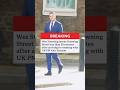 Rival to the UK prime minister, was seen leaving less than 20 minutes after meeting with Starmer.