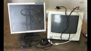 Scrapping an old computer monitor and a newer one. Which one is worth more money as scrap?