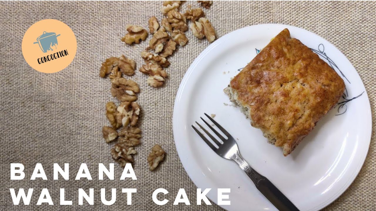 Banana Walnut Cake Without Oven Recipe Easy Recipe Concoction