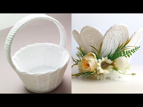 🔥 Вам ЗАХОЧЕТСЯ повторить!🔥 КРАСИВЫЕ поделки из бельевого шнура.🔥Корзины из шнура своими руками.