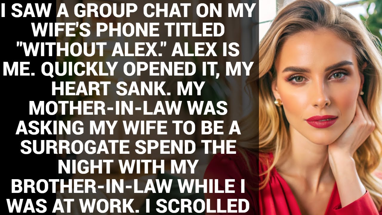 I Saw A Group chat On My Wife's Phone Titled "Without Alex." Alex Is Me. Quickly Opened it, My Heart