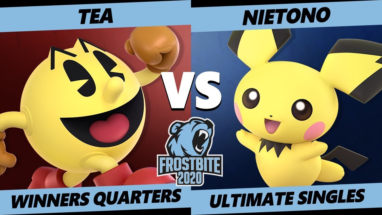 Frostbite 2020 SSBU Winners Quarters - SG8 | Tea (Pac-Man) Vs. DNG | Nietono (Pichu) Smash Singles