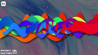Waves Text Animation | Waves Reveal In After effects | Motion Creators