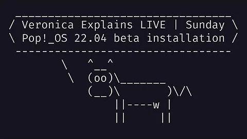 LIVE LINUX: Veronica installs the Pop!_OS 22.04 beta!