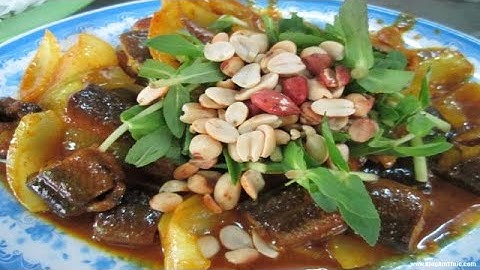 Lươn xào lăn sử dụng nước cốt dừa ngon hơn ngoài quán