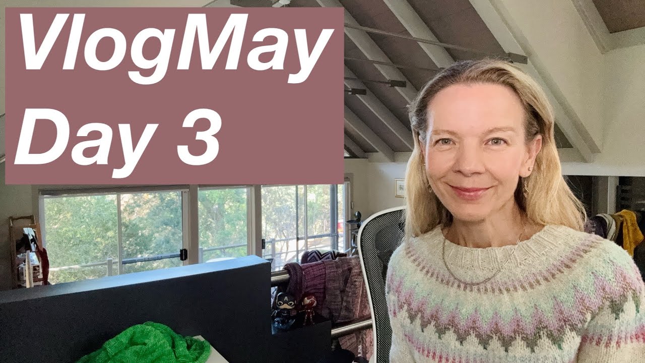 VlogMay Day 3: The Throwover, Lark Tee, Me Made May 2025 - Mostly Knitting Podcast