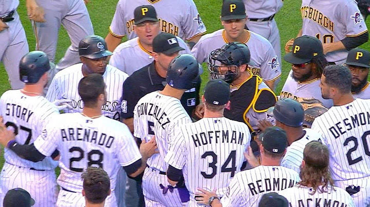 PIT@COL: Tempers flare following errant pitch