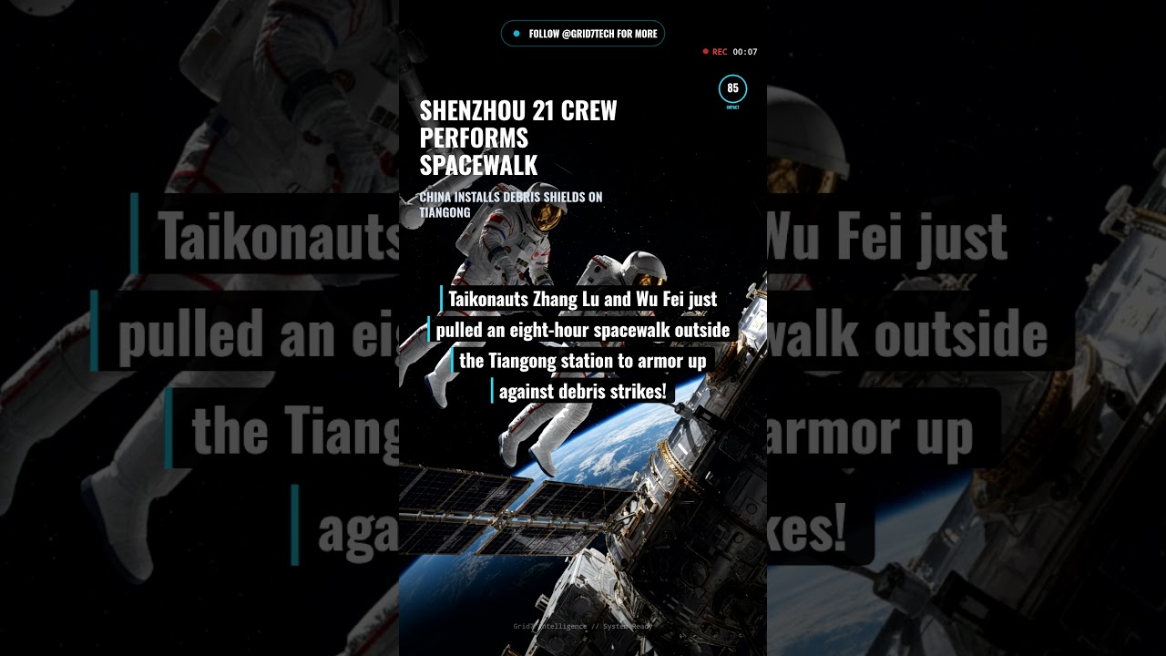 Экипаж «Шэньчжоу 21» совершает выход в открытый космос! 👨‍🚀