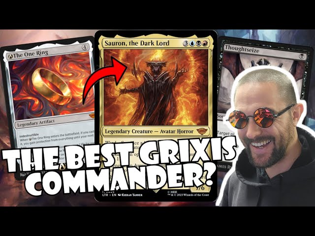 mtg card that doubles counters Sauron, the Dark Lord [821] [Ring Showcase] [The Lord of the Rings: Tales  of Middle-earth] [Surge Foil] – Face to Face Games main image 1