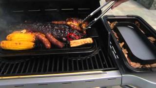 4-Piece Stovetop & BBQ Grill/Smoker by George Lopez on QVC