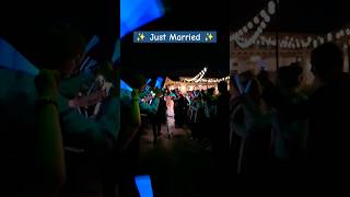✨️ Glowsticks Send Off ✨️ #shorts #wedding #glow #sendoff #fyp