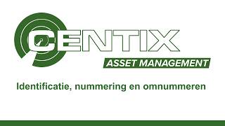 Identificatie, nummering en omnummeren van objecten in Centix