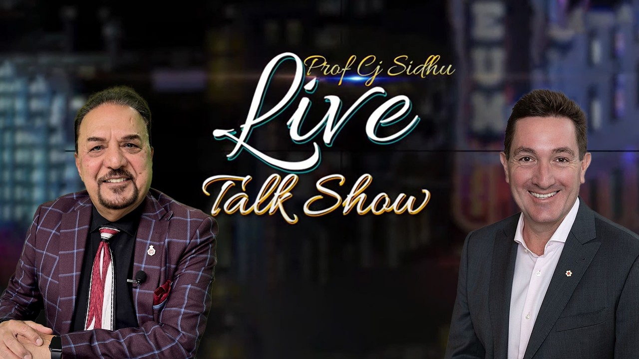 LIVE:-🛑 CJ Sidhu Talk Show with Yuri Leith fulmer | Host: Prof. CJ SIDHU  | Sanjha TV