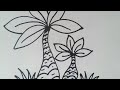 Como dibujar una palmera. Как нарисовать милые рисунки