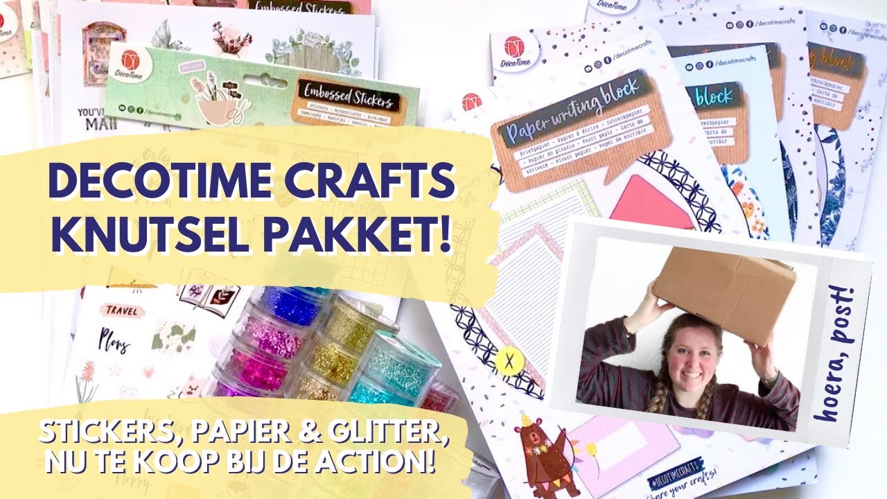 nieuw DECOTIME: 4x PAPER BLOCK (briefpapier blokken!) en embossed STICKERS | Action shoplog - YouTube