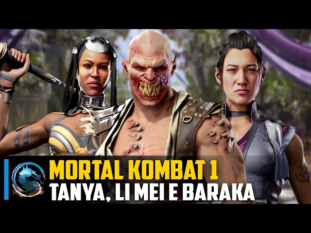 Mortal Kombat 1 confirma lutadores Li Mei, Tanya e Baraka - GameHall