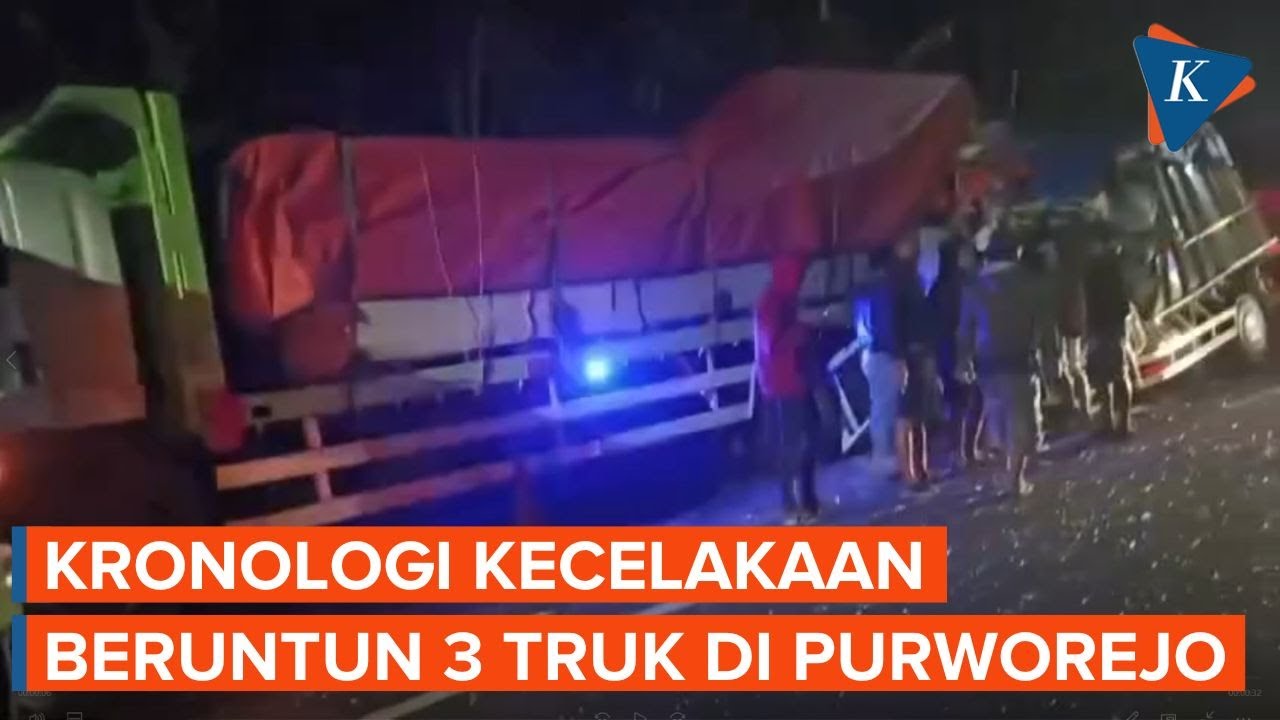 Kecelakaan Beruntun 3 Truk di Purworejo Tewaskan 1 Sopir, Begini Kronologinya