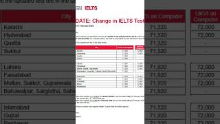 New IELTS Exam Fee Charges, February, 2026!#reels #ielts #ieltspreparation #ieltsfee #ieltsexam