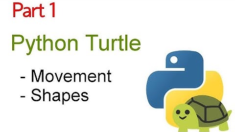 Python Turtle Graphics Tutorial (part 1) - Movement and Drawing