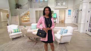 Vera Bradley Quilted Leather Satchel - Lydia on QVC