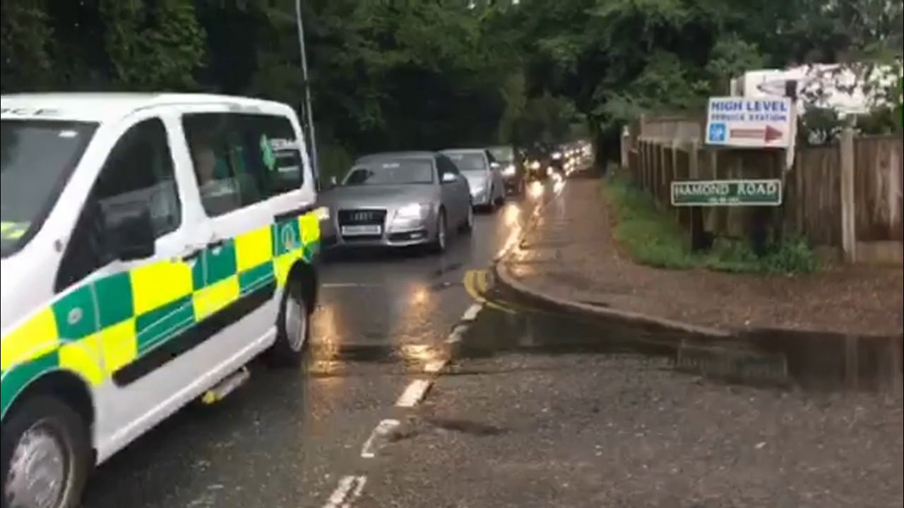 crashes on air Motorcyclist injured in Taverham collision - major tailbacks