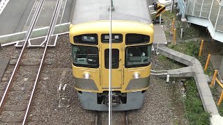 西武鉄道 新2000系 2523F+2539F トップビュー 下り　（西武新宿線 屋根上資料）