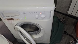 DESTRUCTION Indesit washer using a heavy motor
