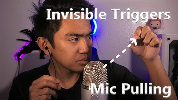 ASMR 1 minute of Fast Invisible Unpredictable triggers ~ Mic Pulling
