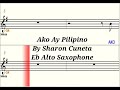 Ako Ay Pilipino - Eb Alto Saxophone - Play Along  Sheet Music  Backing Track Mp3 Song