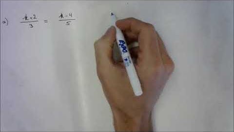 4.3 - Solving Equations Involving Fractions